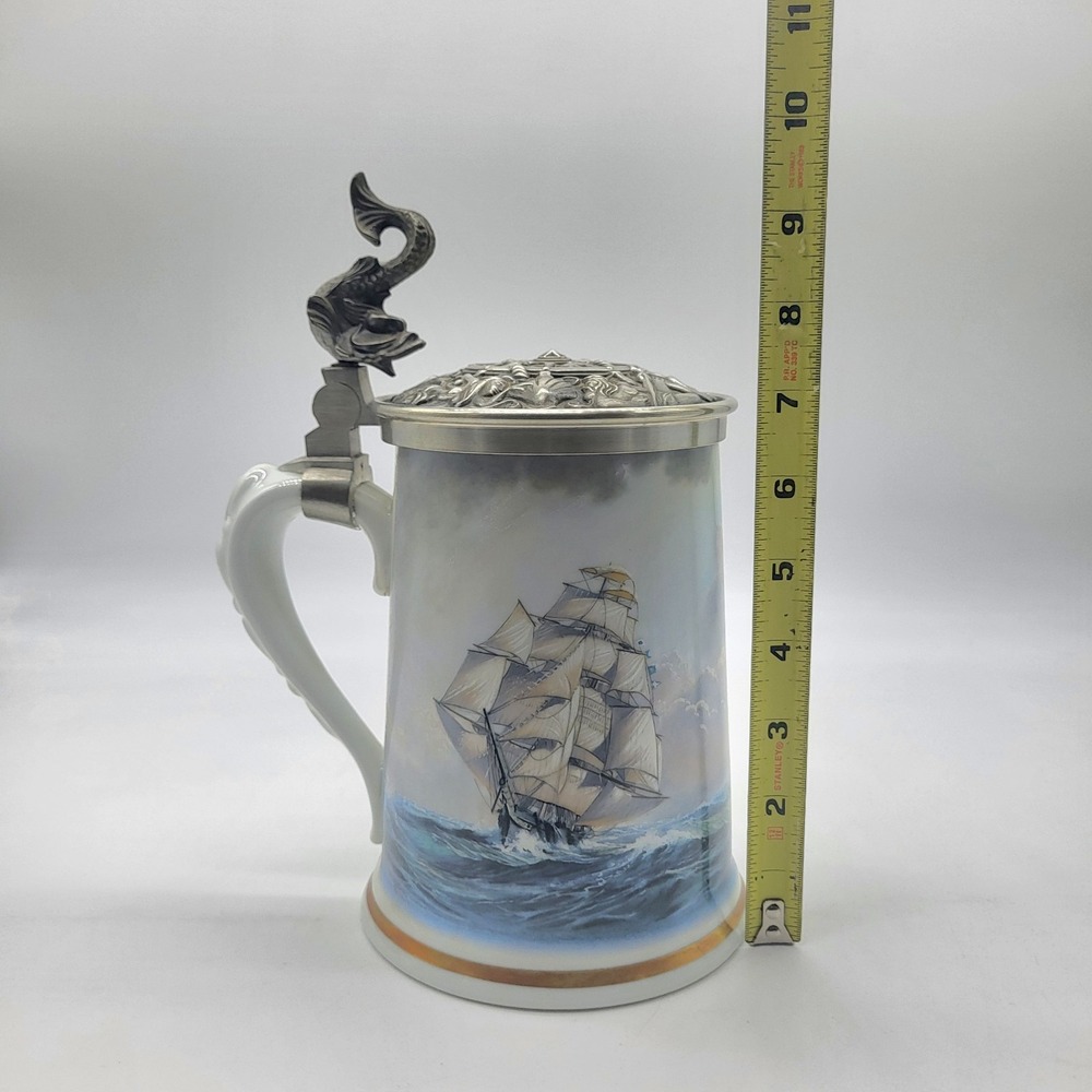 "Greyhounds Of The Sea" Stein By Leonard J Pearce Haviland Of Limoges 1983 - Picture 12 of 12